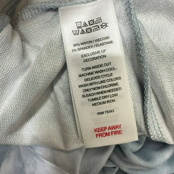 Rachel Zoe Tie Dye Soft French Terry Lined Jogger Pants Slate Blue Size Large - Picture 8 of 9